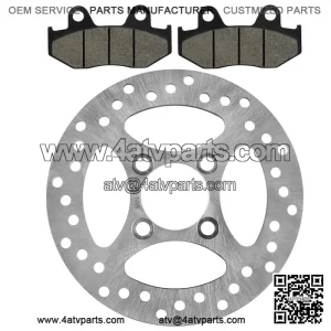 Rear Brake Disc Rotor W/ Pad For Yamaha YFZ450 2006 2007-2013 (Not For YFZ450R )