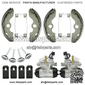 Front Brake Wheel Cylinders w/Shoes for Honda FourTrax 300 TRX300 2x4 1993-2000