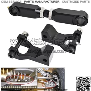 Black ATV Front Rear Lowering Kit Compatible with Yamaha 660 660R YFM660R 700 700R YFM700 Raptor350