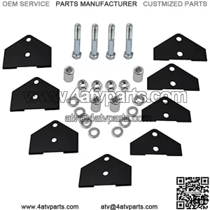 Suspension Lift Kits - Front Rear 2 inch Full Lifter Rise Mount Brackets Compatible with UTV/ATV 2008-2014 Polaris RZR 800 EFI