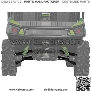SuperATV Arched Rear A-Arms for Kawasaki Teryx/Teryx 4 (See Fitment) - Black