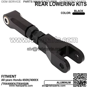 CNC Aluminum ATV Rear Lowering Kit 4.5" Lower Suspension For For 400EX 450R Sportrax 400 TRX400EX TRX450R All Years