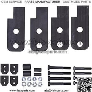 for Yamaha Rhino 450/660/700 ATV 2in Full Lift Kit Front Rear Lifting Carbon Steel Spacers automotive-suspension-lift-kits Full Lift Kit 2in Lift Kit Front Leveling Rear Leveling Lift Leveling Kit Ful