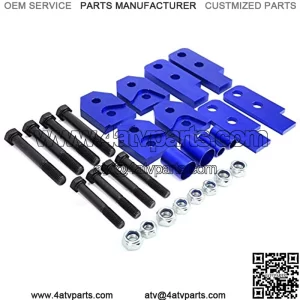 ATV Full Lift Kit 2inch Full Suspension Lift Blue Fit for Yamaha Rhino 450/660/700