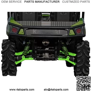 SuperATV Arched Rear A-Arms for Kawasaki Teryx/Teryx 4 (See Fitment) - Green