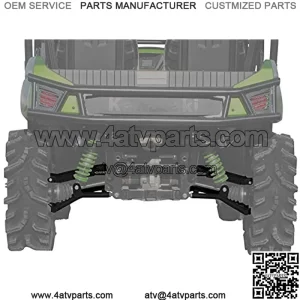 SuperATV Arched Rear A-Arms for Kawasaki Teryx/Teryx 4 (See Fitment) - Black
