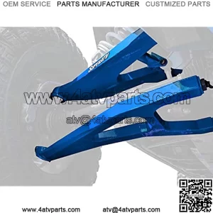 SuperATV High Clearance Boxed A-Arms for Polaris RZR XP Turbo/XP 4 Turbo (2016+) - Voodoo/Velocity Blue