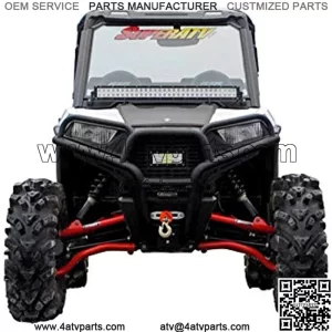 SuperATV Heavy Duty Polaris RZR 900 to 900 S Suspension Conversion Kit (2017-2020) - Red - 1.5" Offset High Clearance - Includes Rhino 2.0 Axles, A Arms, Tie Rods, More!