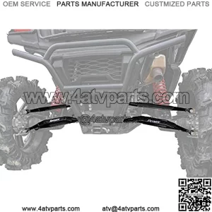 SuperATV Heavy Duty Boxed Radius Arms for 2020+ Kawasaki Teryx KRX 1000 | High-Strength Power Coated Alloy Steel | 5/8" Adjustable Heim Joints | Strength to Weight Ratio | More Clearance Than Stock!