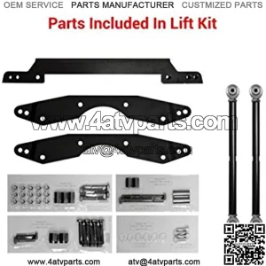 SuperATV Adjustable 1.5-3" Lift Kit for Polaris RZR 800 (2008-2014) | Easy to Install | See Fitment