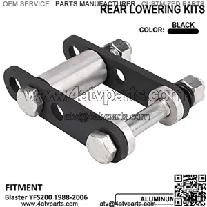 CNC Aluminum ATV Rear Lowering Kit 5" Lower Suspension For YFS200 1988-2006
