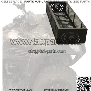 Kolpin 53360 ATV Front Rack Gear Basket, Black