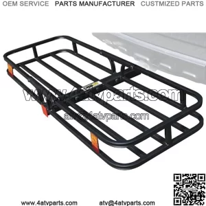 70107 Hitch Mount Compact Cargo Carrier - 53" x 19-1/2" - 500 lb. Maximum Capacity for 2" Hitch Receiver , Black