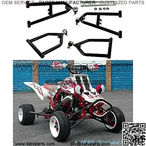 STAINLESS SPORT EXTENDED A-ARMS +2+1 FOR ATV YAMAHA BANSHEE 350 YFZ350 1987-06