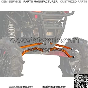 SuperATV Heavy-Duty High Clearance Boxed Rear Radius Arms/Rods for 2014+ Polaris RZR XP 1000 / XP 4 1000