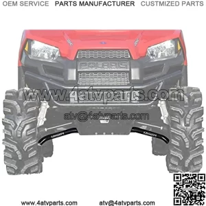SuperATV High Clearance Front A-Arms for 2015-2021 Polaris Ranger Midsize 570 / Crew - 1.5'' Forward Offset - Black