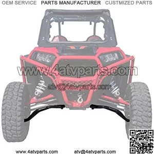 SuperATV Arched Lower A Arms for Polaris RZR XP Turbo/XP 4 Turbo (2016+) - LOWER Arm - Black