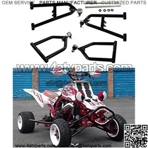 Pro Adjustable Stainless Steel Extended Front A-arm +2+1 Wider with xtensions Suspension fit for 1987-2006 Yamaha Banshee YFZ 350