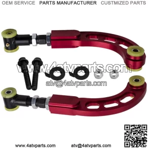Front Bolt Black + Rear Camber Arm Kit Alignment Red Fit Scion Tc 2005-2010