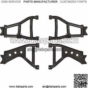 Super ATV High Clearance Rear Offset A-Arms - Kawasaki Teryx4 | Teryx 800