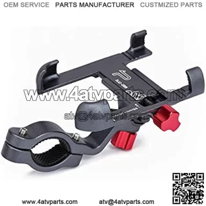 Universal Aluminium Bike Phone Mount, Adjustable from 2.2-3.7" Wide and 360?? Angle, Fits for iPhone Xs|Xs Max, XR, X, 8 | 8+, Galaxy S10, S10+, S10E, S9