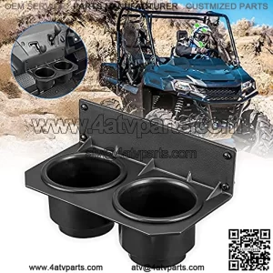 UTV Dash Cup Holder with Switch Panel Compatible with Pioneer 700 / 700-4 2014 2015 2016 2017 2018 2019 2020 2021 2022 2023