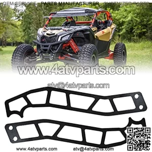 X3 Door Handles -RoyalParts Pair Door Latches Compatible with 2017-2022 Can-Am Maverick X3 X DS RS Turbo R Max 2& 4 Door Models 2Pcs Black Powder Coating Door Handles (Black)