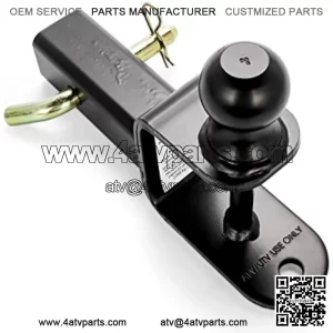 ATV/UTV Mount with Hitch Ball and Winch Strap Loop (2" Ball 2" Shank) (66025)