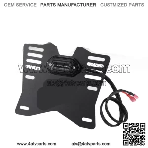 UTV/ATV LED License Plate Light Holder for 1.25"-2" Polaris RZR Can Am X3 Honda