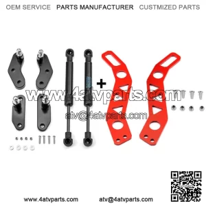 Door Latches Handles Red + Door Opener Kit For Can-Am Maverick X3 X3 Max 17-23