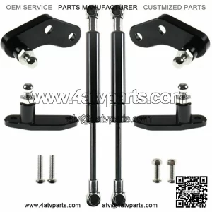 Black Billet Aluminum Anodized Door Opener Kits For 2017-2020 Can-Am Maverick X3