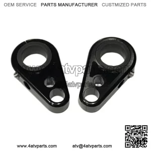 Billet Black Front A-Arm Brake Line Clamps Yamaha YFZ450 YFZ450R YFZ450X YFZ 450