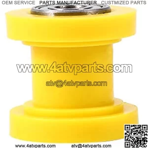 Universal Pulley Tensioner Chain Roller, 10mm Chain Roller Slider Tensioner Wheel Guide for Motorcycle Pit Dirt Mini Bike Atv(Yellow)