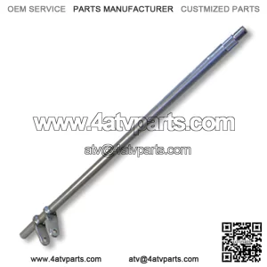 STEERING SHAFT, SPLINED, 5/8?? OD WITH SNAP RING & WELDED PITMAN ARMS, 28?? LENGTH