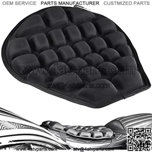 Air Motorcycle Seat Cushion Water Fillable Cooling Down Seat Pad,Pressure Relief Ride Motorcycle Air Cushion Large for Cruiser Touring Saddles(Black)