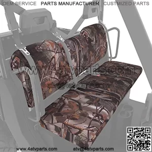 Seat Covers, Hunting Camo UTV Seat Cover Set Compatible with Polaris Ranger XP 1000/ Crew XP 1000 2018-2022 2023 Full-Size Split Bench Seat Covers (Crew Fits Front Seat Only)
