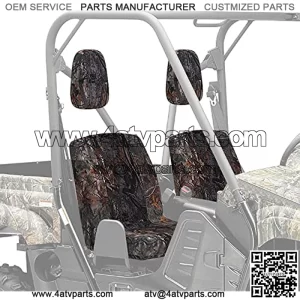 UTV Camo Bucket Seat Cover with Back Seat Cover Compatible with 450 660 700 2004-2021