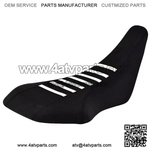 Suzuki LTZ 400 Z400 Seat cover 2003 -2008 BLACK / WHITE RIBS  Enjoy Mfg #207