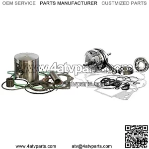 PK1253 54.00 mm 2-Stroke Motorcycle Piston Kit with Top-End Gasket Kit and WPC116A Crankshaft Assembly for Honda CR125 Bundle