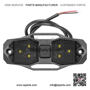 Red/Amber/Green/White Roll Bar Mount LED Dome Light for Polaris Ranger and RZR 1000