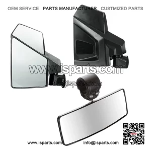 Side and Rearview Mirror Combo Kit for Polaris Ranger