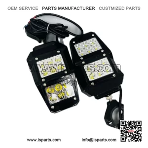 All Aluminum Lighted Mirror Set for Can-Am Commander/Maverick/Defender