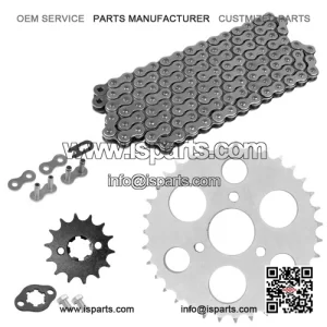 Drive Chain & Sprockets Kit for Polaris Outlaw 90 (2007-2014) - 428 Pitch, 136 Links