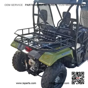 Bolt-On Steel UTV Cargo Rack for Honda Pioneer 500 - 300 lbs Capacity
