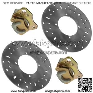 For Polaris Ranger 400 HO 2011 Front Left and Right Brake Caliper and Disc
