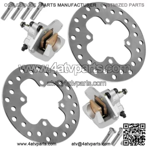 For Honda FourTrax Rancher TRX420FA 2014-2026 Front Brake Caliper With Disc and Studs