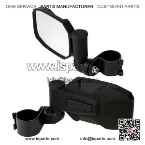 Pair of 2 Inch Side View Mirrors for Off Road ATV Quad Bike
