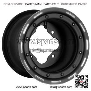 Matte Black Beadlock Wheel for ATV UTV Quad Bike (9x8, 3N+5N, 4x110)