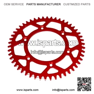 Red Rear ATV UTV Sprocket (50 Tooth) for Gas Gas WILD HP 450 Quad (2004-2006)