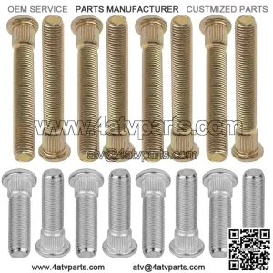 Polaris RZR 800 EFI EPS 2008 2009-2014 16 Studs Front Rear Wheel Hub Studs
